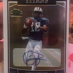 Vince Young Signed 2006 Topps Chrome #223 RC FOOTBALL CARD
