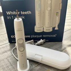 Philips Sonicare Optimal Clean Rechargeable Electric Toothbrush White Gray  