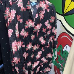 Gucci Peony Floral Button-Down - Size 46EU