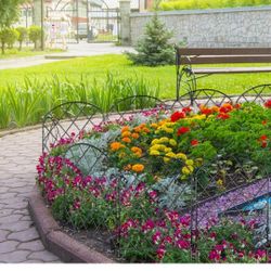 Decorative Garden Fence 12 Pack,12 in (L) X 20 in (H Black Mesh Rustproof Metal Fence, Animal Barrier Fence for Small Dog, Border Foldina Patio Fences