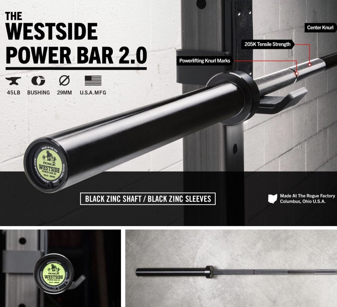 Rogue Fitness Westside Power Bar 2.0 