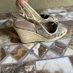 Women’s coach wedge shoes, size 6