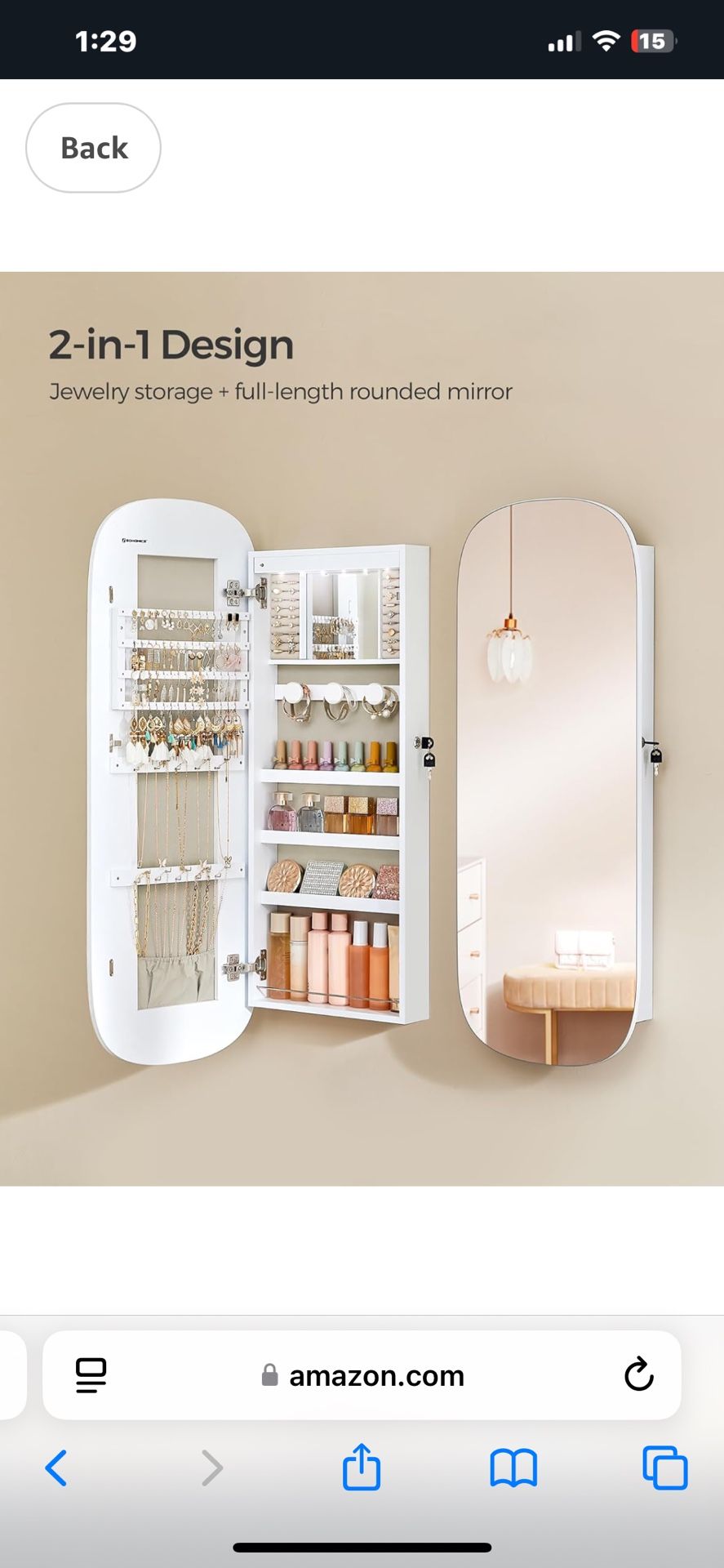 Rounded White Mirror (new) Firm On Price So Please Dont Ask