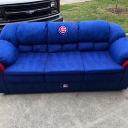 Beautiful & Rare Custom CUBS MLB Couch!
