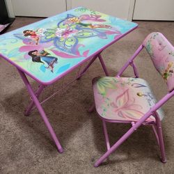 Girl Folding Desk and Chair 