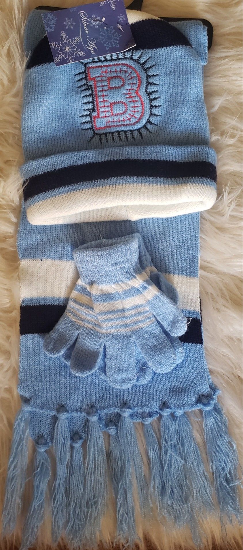 SCARF, MITTENS AND HAT FOR BOYS 👦