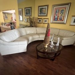 White Leather Couch