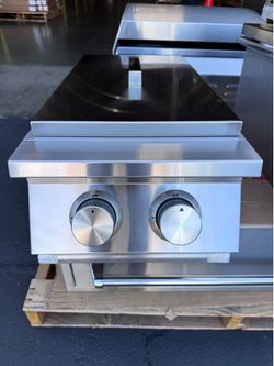 12,000 BTU's Double Side Burner by STEELE