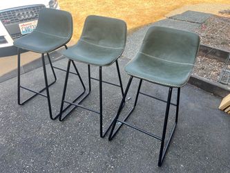 3 Saddle Bar Stools, Shanghai Inc, $60 Total, All 3, Delivery