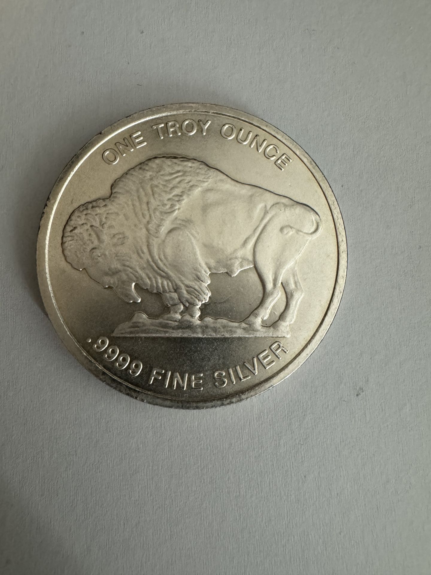 silver round coin one troy ounce