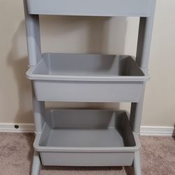 3-Tier Rolling Storage Cart (Like IKEA Raskog) – $35