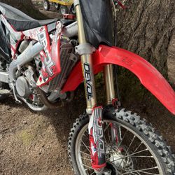 Red Honda Dirt Bike