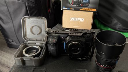 Blackmagic Pocket Cinema Camera 4K Cinema Kit | Metabones + Rokinon 85mm
