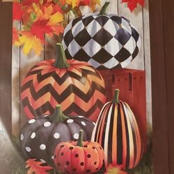 Autumn Pattern Pumpkin Fall Premium House Garden Flag 28" X 40" Briarwood Lane

Brand new 