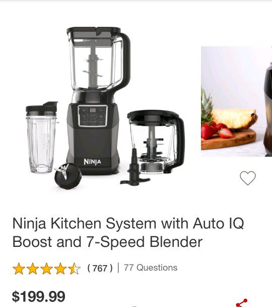 Ninja Kitchen System W/Auto IQ, 7 Speed Blender for Sale in Santa