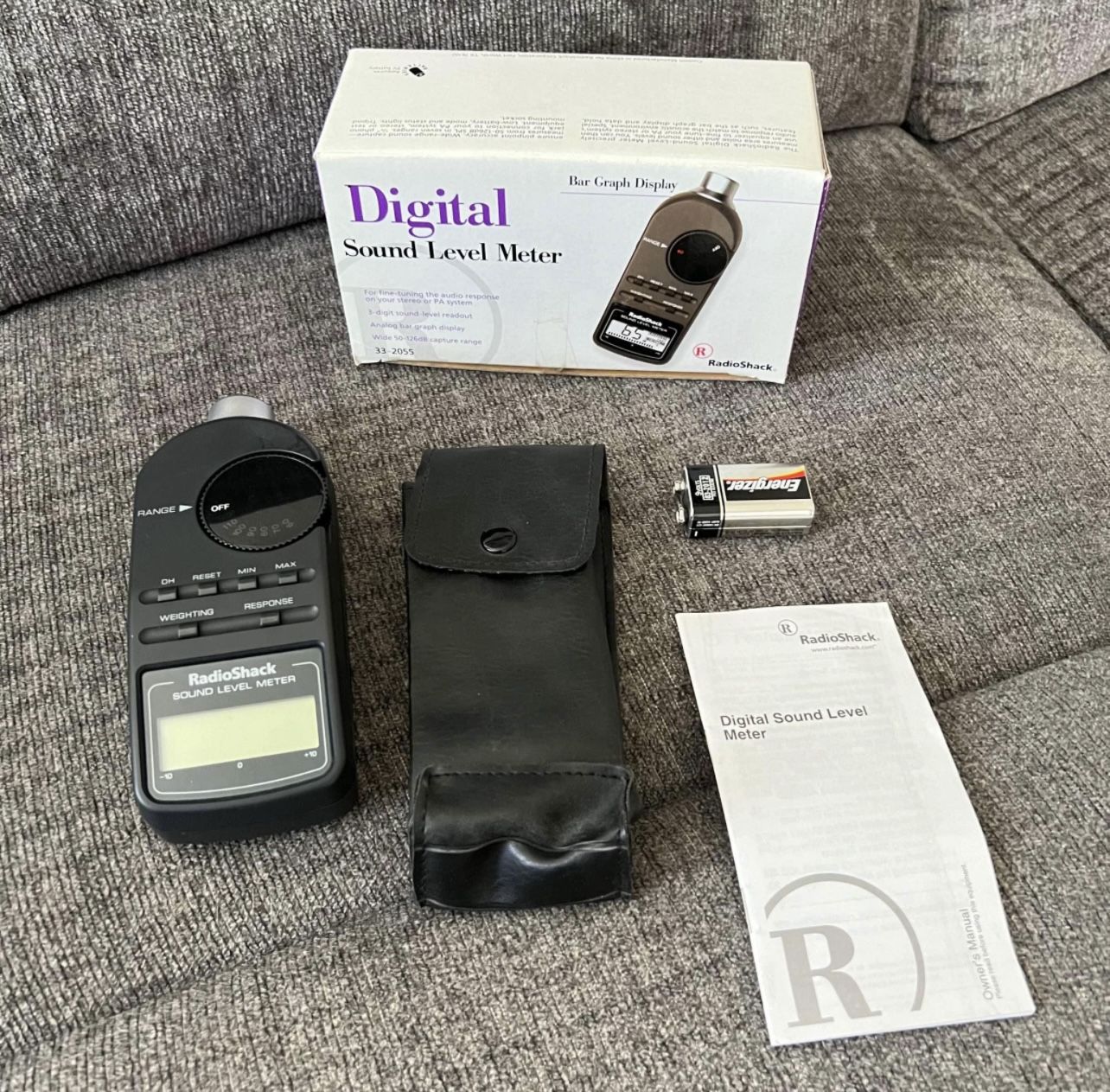 New! Radio Shack Digital Sound Level Meter 33-2055 With Case & Manual (open box)