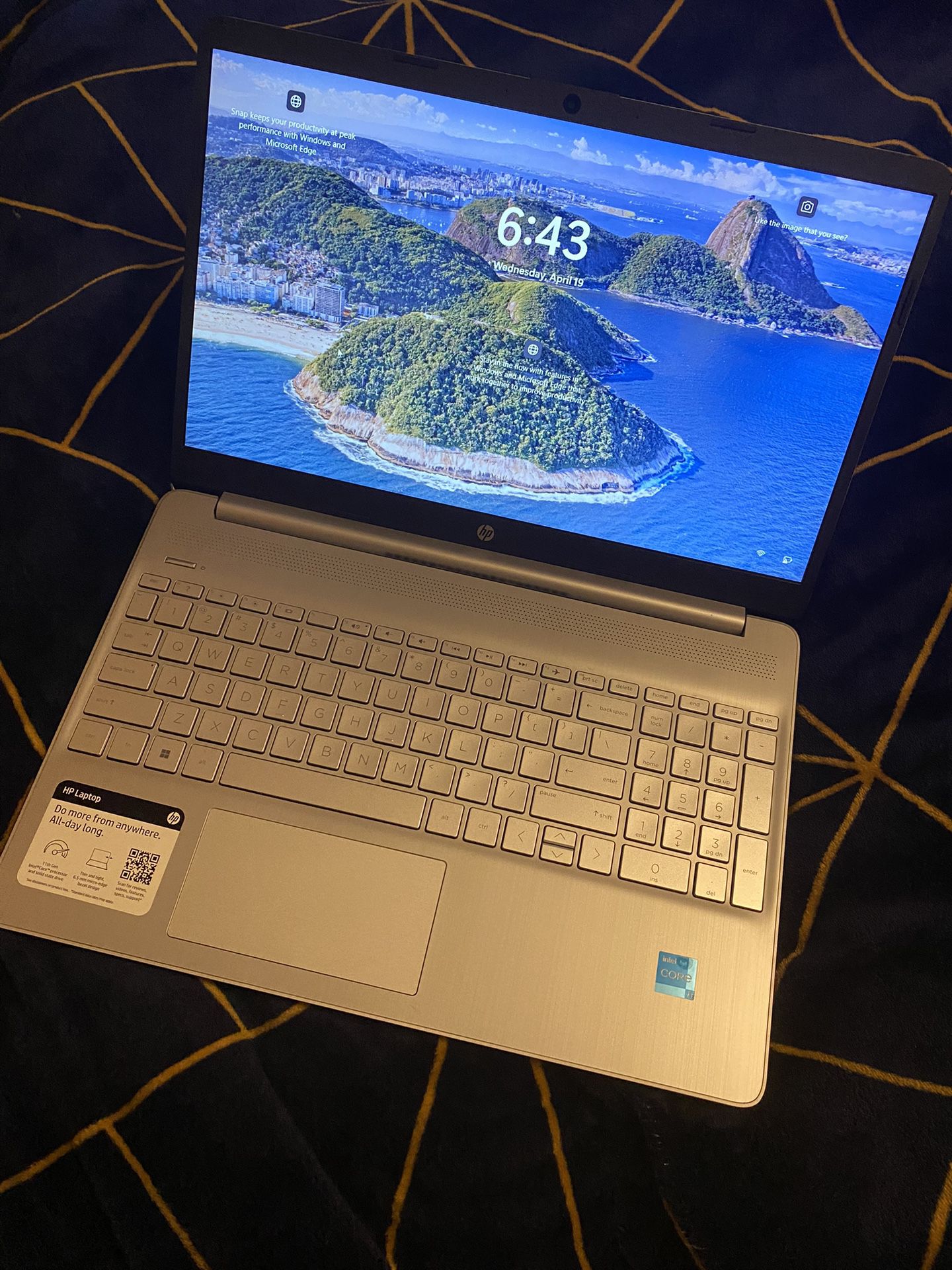 New HP 15.6” Touch Screen Laptop