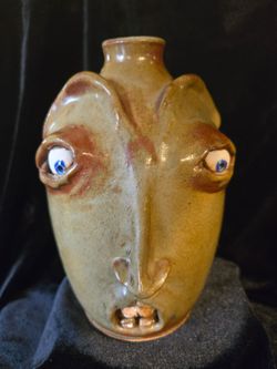 Lance Lighthall Pottery Face Jug