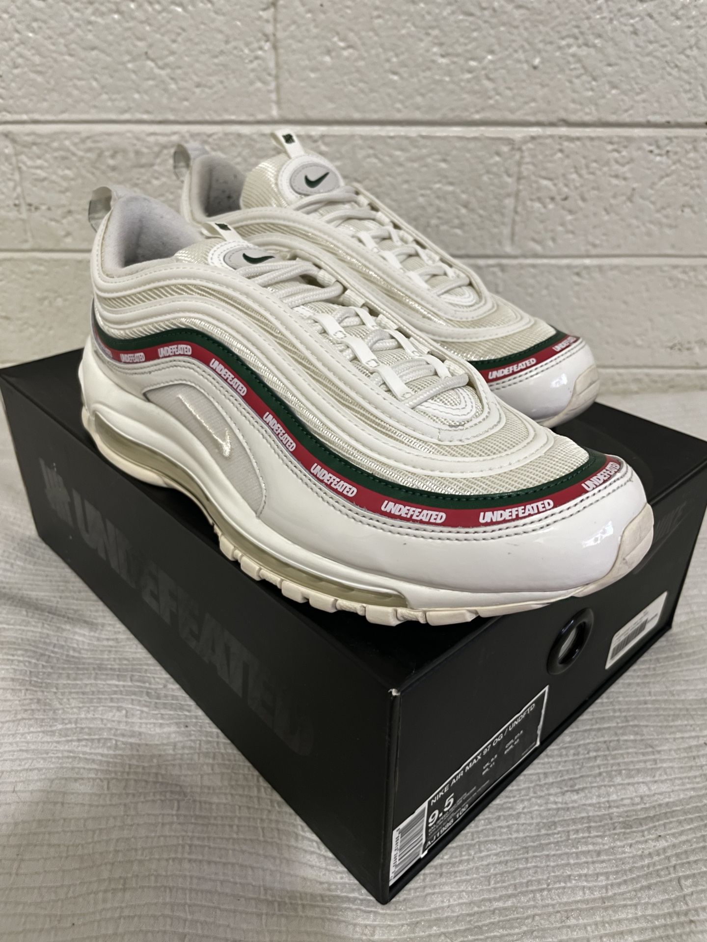 Nike Air Max 97 Undefeated Sail White Size Mens