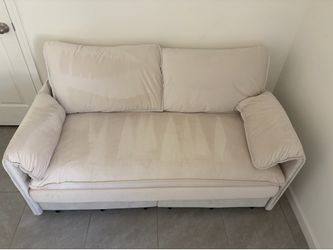 Sofa Bed Queen Size, Pull Out Couch Bed, 3-in-1 Convertible Sleeper Sofa with Side Pocket, Modern Velvet