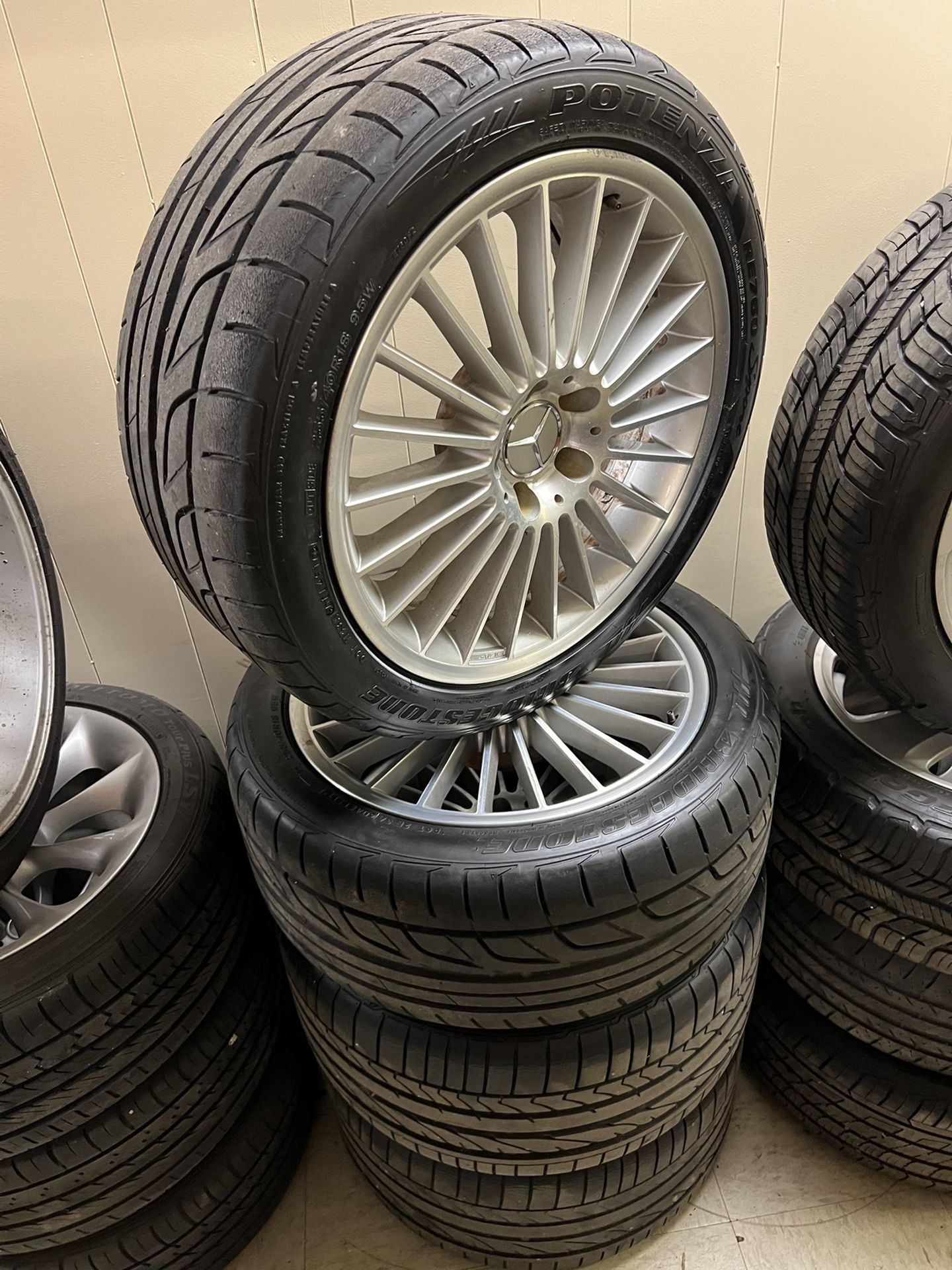 Mercedes SL55 AMG WHEELS RIMS And Tires OEM 18” Sl63 S550