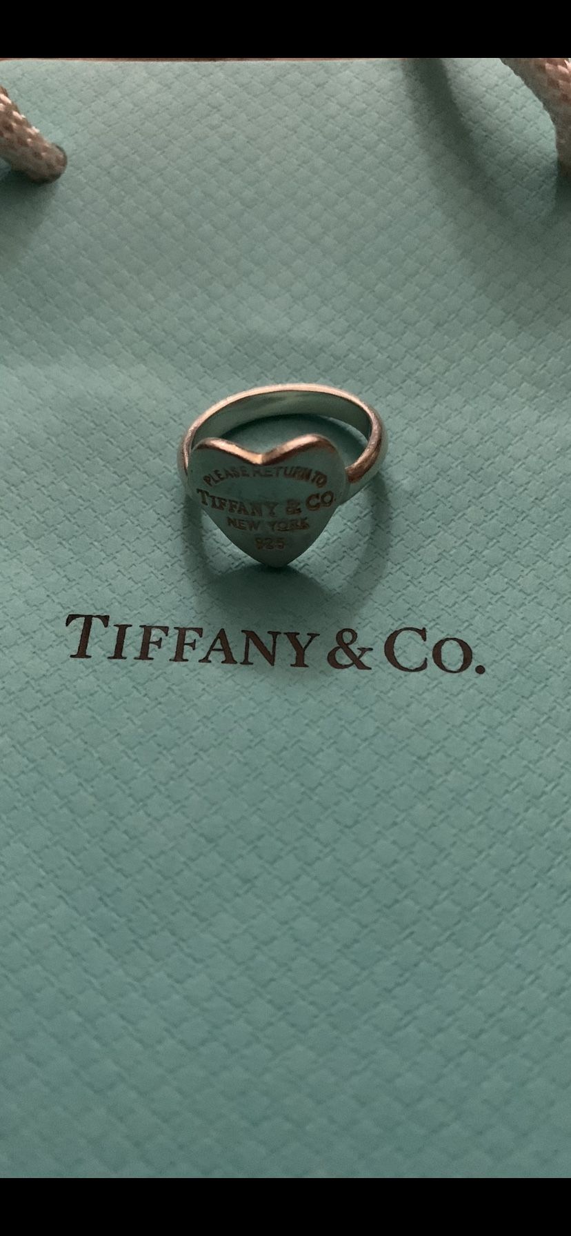 Tiffany ring size 6 sterling silver
