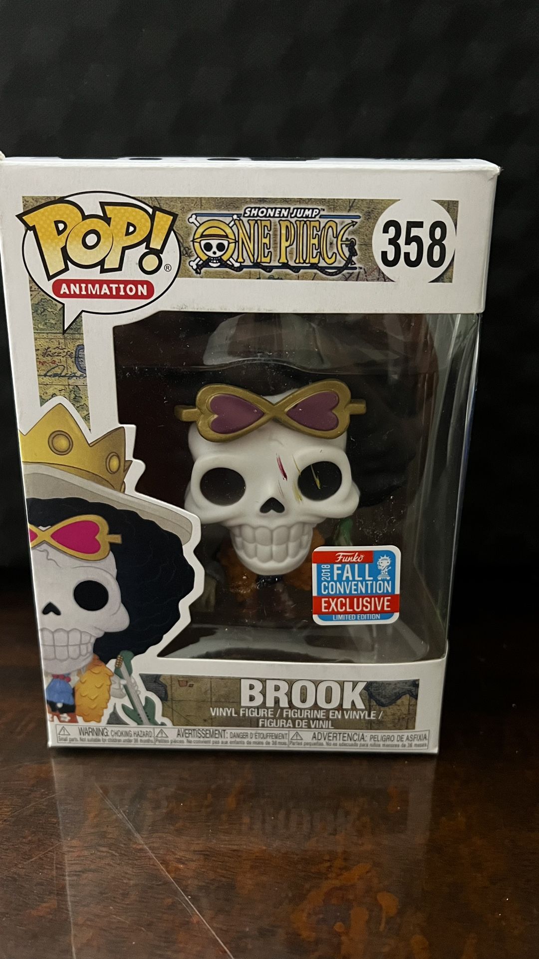 Funko Pop! One Piece Brook 2018 Fall Convention Hot Topic Exclusive Figure #358