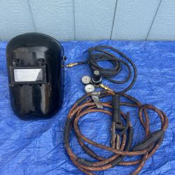 welding mask and stinger