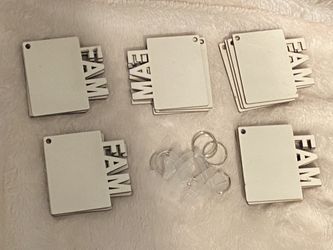 Fam Double sided sublimation key chain