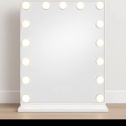 Hollywood Vanity Makeup Mirror with Dimmable LED Lights – 3 Color Modes