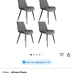 Leather Chairs Set of 4