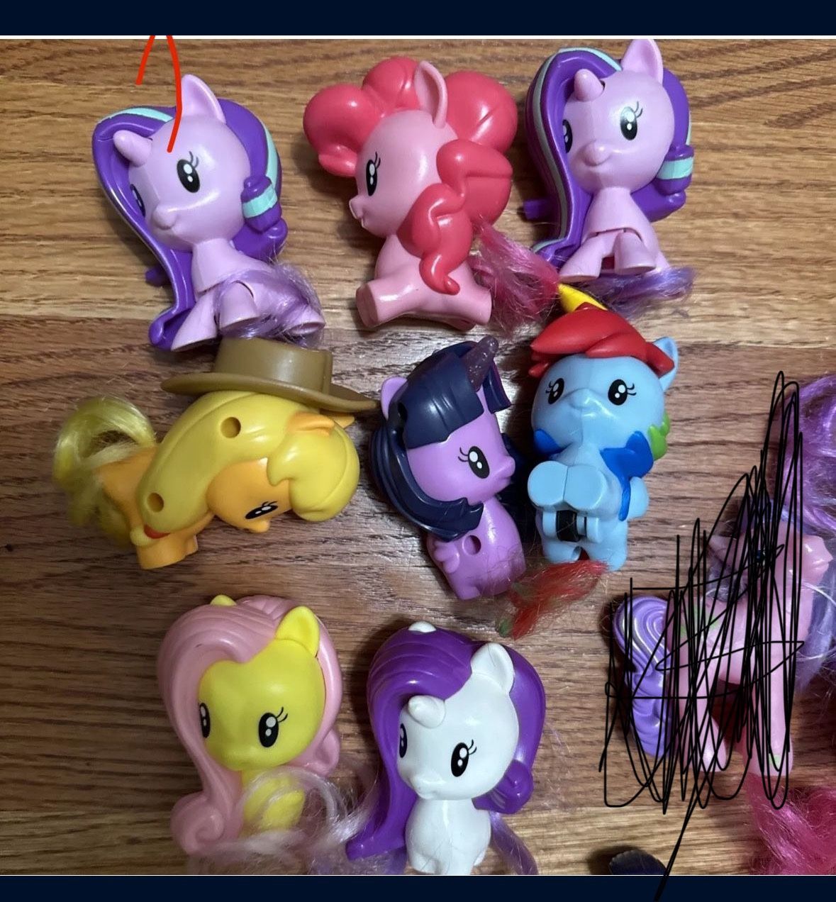 8pc Macdonald’s My Little Pony Figures As Pictures