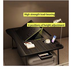 Adjustable Lap Desk for Adults Folding Bed Table