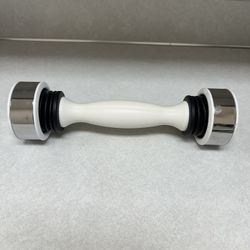 Shake Weight for Women – White & Chrome Dynamic Inertia Dumbbell (2.5 lbs)