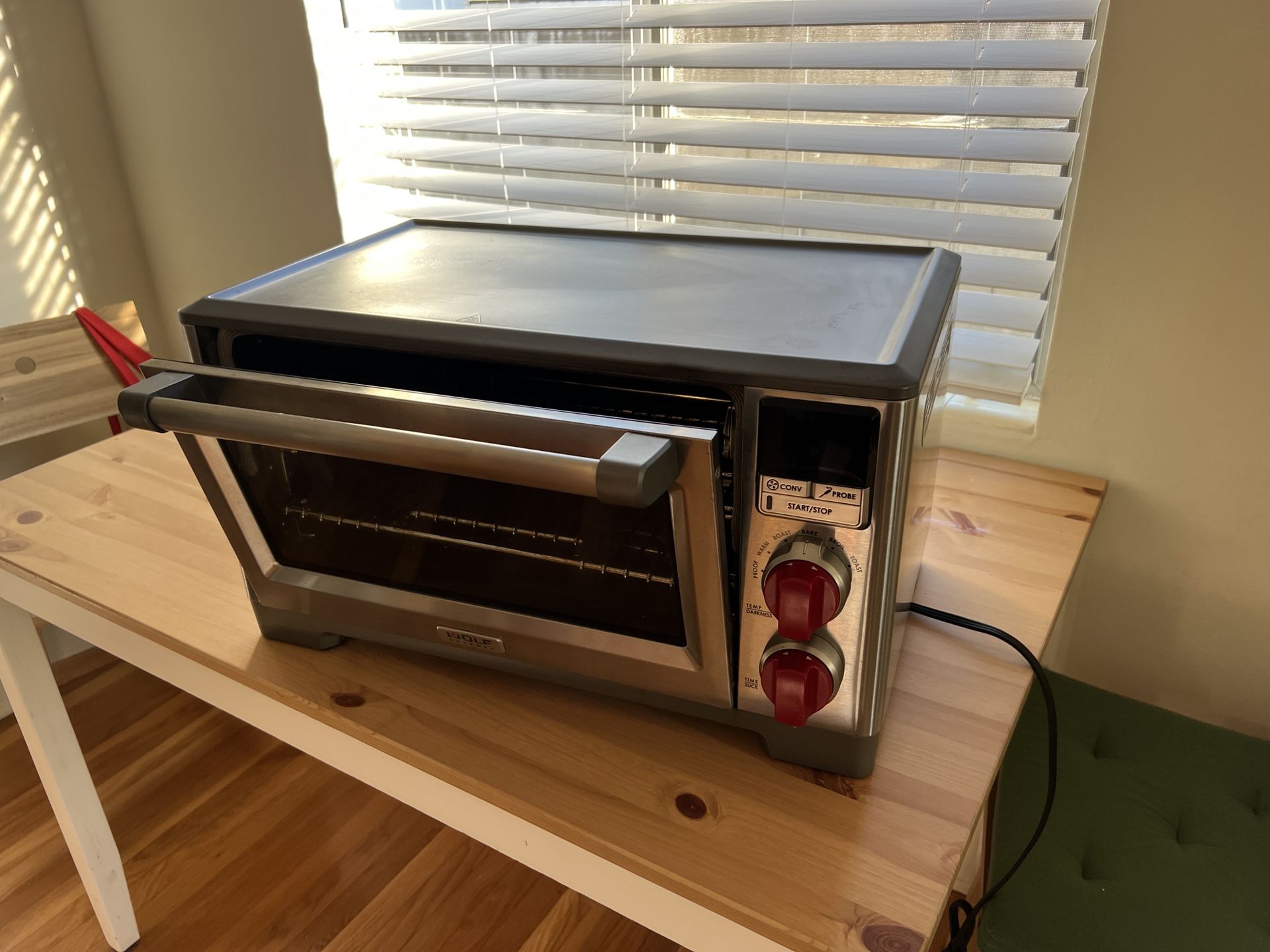 Wolf Countertop Convection Oven in Stainless Steel W/Red Knobs, NEW -  appliances - by owner - sale - craigslist