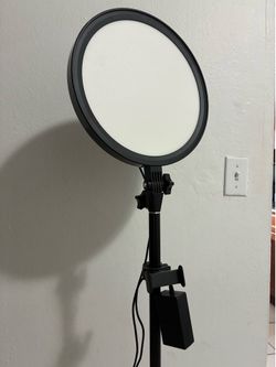 12" Full Screen LED Studio Light Panel with Heavy Base Floor Stand