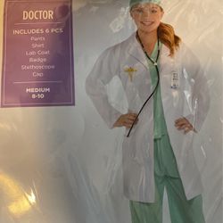 Brand New Doctor Child Med Costume