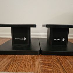 Dayton Audio 6" Speaker Stands / Walnut