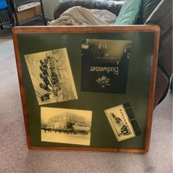 2 Vintage Budweiser Tasting Room Table Tops From The 70,s