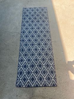 Style Selections Blue Runner Rug 2x6