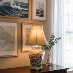 Custom Shell Filled Lamp 