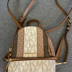Michael Kors Rhea Zip Extra Small Messenger Backpack