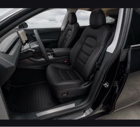 Tesla seats-cover in brown and grey avail