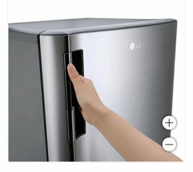 LG 6.0 cu. ft. Single Door Refrigerator with Inverter Compressor and Pocket Handle in Platinum Silver