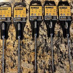 DEWALT brand page 3/16"x4-1/2"x6-1/2" Rock Carbide SDS Bit ($5 EACH! Or ALL For $20 