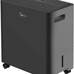 Midea 50 pt. Smart Access Dehumidifier with Built-in Pump for spaces up to 4,500 sq. ft MAD50PS1AWBL