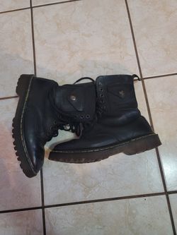 Dr. Martens Air Wair Unisex Leather Lace Up Boots, Size US Men 5