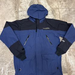 Bass Pro Shop Gore Tex Waterproof Fishing Jacket Size Large-Tall Blue