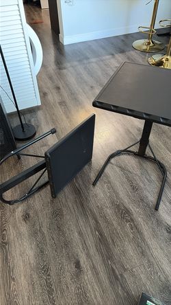 2 folding Microwave Dinner tables