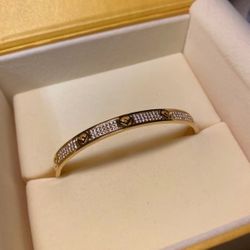 Logo Letter Logo Copper Bracelet Women Gold